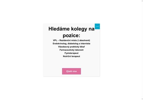 Sdružená ambulantní péče Vysočina s.r.o. nabízí práci na pozici Endokrinolog, diabetolog, internista (m/ž) v obci Kolín