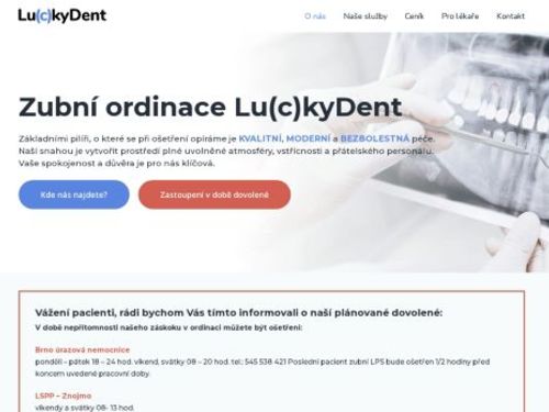 Zubní ordinace Lu(c)kyDent – MDDr. Lukáš Wenglorz