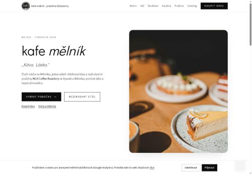 Zobrazit webové stránky Kavárna Kafe Mělník
