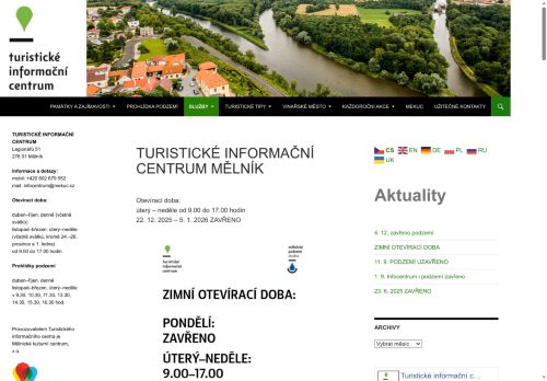Zobrazit webové stránky Turistické informační centrum Mělník