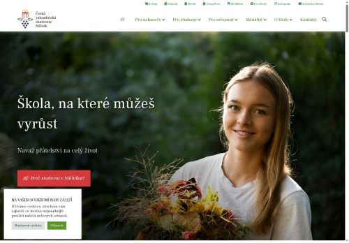 Zobrazit webové stránky Česká zahradnická akademie Mělník
