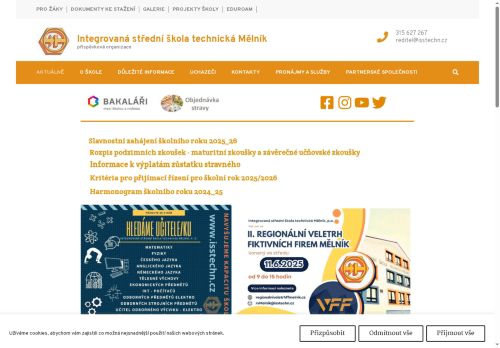 Zobrazit webové stránky Integrovaná střední škola technická Mělník