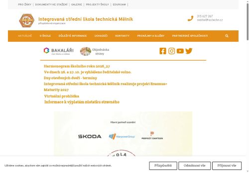 Zobrazit webové stránky Integrovaná střední škola technická Mělník