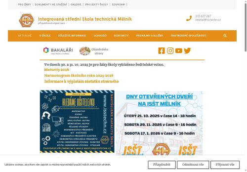 Zobrazit webové stránky Integrovaná střední škola technická Mělník