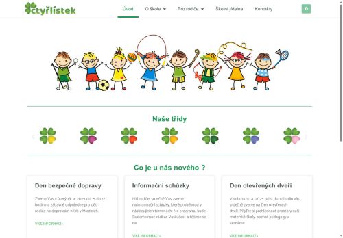 Zobrazit webové stránky Mateřská škola Čtyřlístek, Mělník