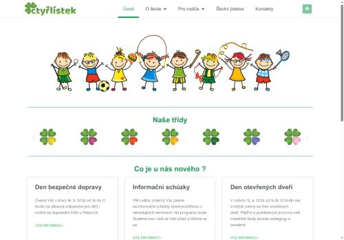 Zobrazit webové stránky Mateřská škola Čtyřlístek, Mělník