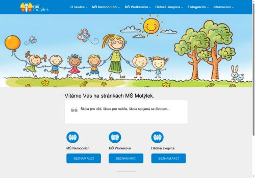 Zobrazit webové stránky Mateřská škola Motýlek