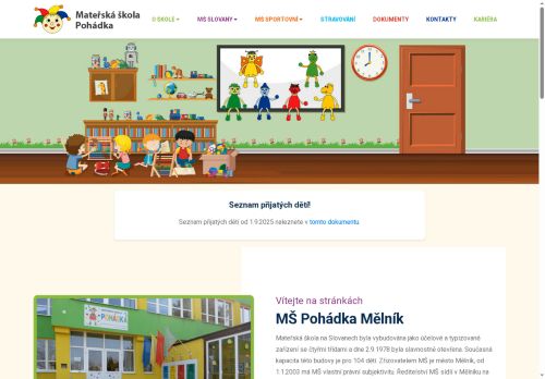 Zobrazit webové stránky Mateřská škola Pohádka