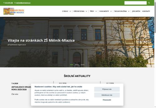Zobrazit webové stránky Základní škola Mělník - Mlazice