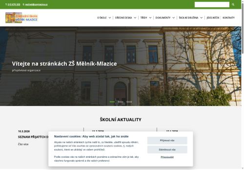 Zobrazit webové stránky Základní škola Mělník - Mlazice