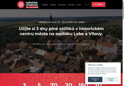Zobrazit webové stránky Mělnické vinobraní