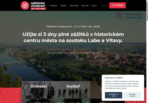 Zobrazit webové stránky Mělnické vinobraní