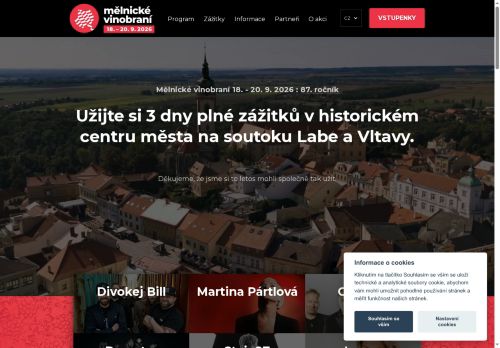 Zobrazit webové stránky Mělnické vinobraní