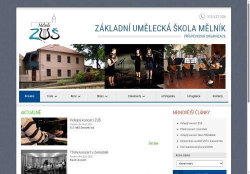 Zobrazit webové stránky Základní umělecká škola Mělník