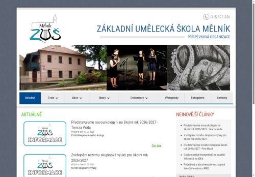 Zobrazit webové stránky Základní umělecká škola Mělník