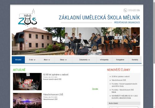 Zobrazit webové stránky Základní umělecká škola Mělník