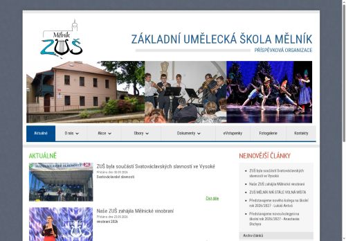 Zobrazit webové stránky Základní umělecká škola Mělník