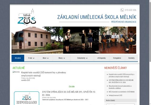 Zobrazit webové stránky Základní umělecká škola Mělník