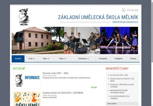 Zobrazit webové stránky Základní umělecká škola Mělník