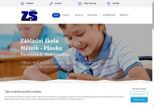 Zobrazit webové stránky Základní škola Mělník-Pšovka