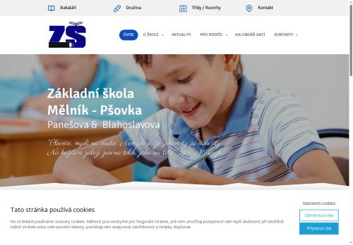 Zobrazit webové stránky Základní škola Mělník-Pšovka