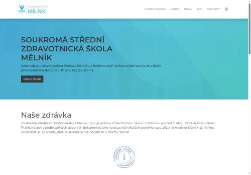Zobrazit webové stránky Zdravotnická škola Mělník