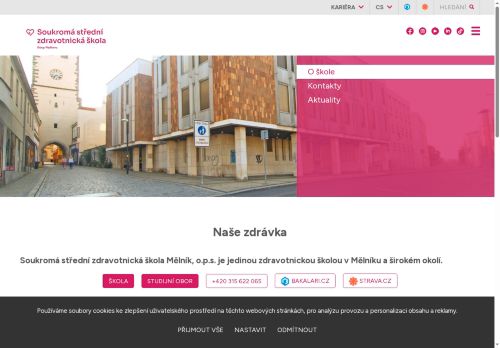 Zobrazit webové stránky Zdravotnická škola Mělník