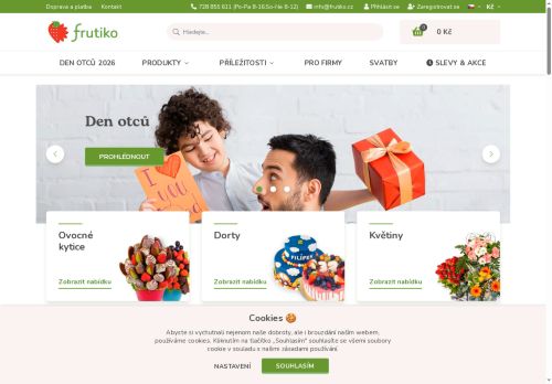 Webové stránky FRUTIKO international s.r.o., Čestlice