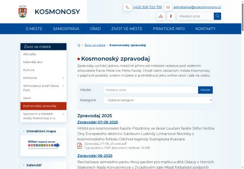 Zobrazit webové stránky Kosmonoský zpravodaj