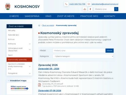 Kosmonoský zpravodaj