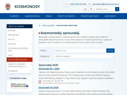 Kosmonoský zpravodaj