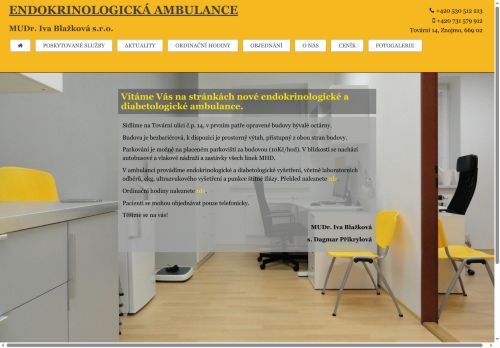 Zobrazit webové stránky Endokrinologická a diabetologická ambulance - MUDr. Iva Blažková