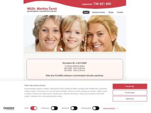 Gynekologická a porodnická ordinace MediCfema s.r.o. - MUDr. Martina Černá