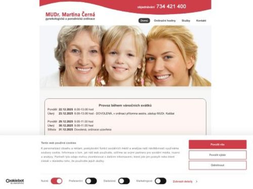Gynekologická a porodnická ordinace MediCfema s.r.o. - MUDr. Martina Černá