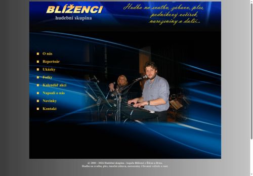 Zobrazit webové stránky Blíženci - hudební skupina