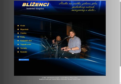 Zobrazit webové stránky Blíženci - hudební skupina