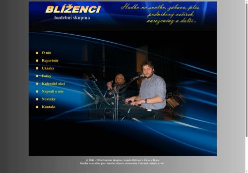 Zobrazit webové stránky Blíženci - hudební skupina