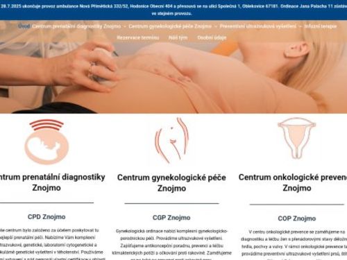 Centrum gynekologické péče Znojmo - gynekologická ambulance - MUDr. Šárka Pavková Ph.D.