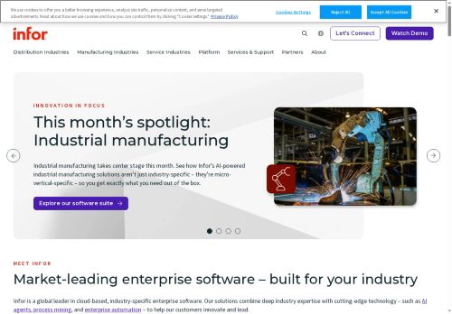 Infor (Česká republika) s.r.o. nabízí práci na pozici Vývojáři softwaru v obci Praha