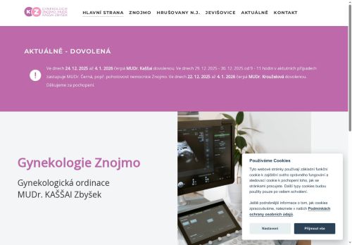 Zobrazit webové stránky Gynekologická ambulance - MUDr. Zbyšek Kaššai, MUDr. Jitka Krouželová