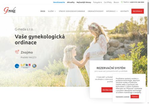 Zobrazit webové stránky Gynekologická ordinace G-meda - MUDr. Anita Rozvadovská
