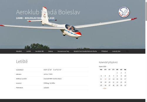 Zobrazit webové stránky Aeroklub Mladá Boleslav