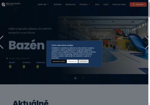 Zobrazit webové stránky Městský bazén Mladá Boleslav na Štěpánce