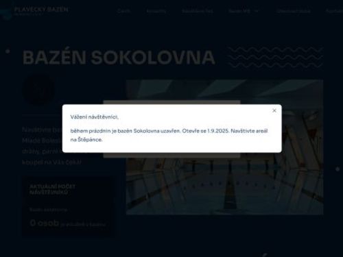 Plavecký bazén Sokolovna Mladá Boleslav