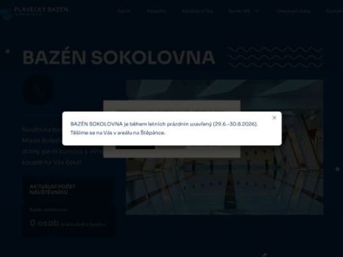Plavecký bazén Sokolovna Mladá Boleslav