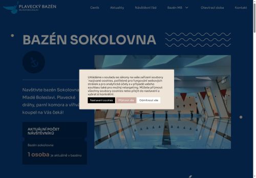 Zobrazit webové stránky Plavecký bazén Sokolovna Mladá Boleslav
