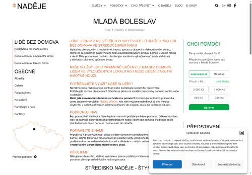Zobrazit webové stránky Naděje Mladá Boleslav