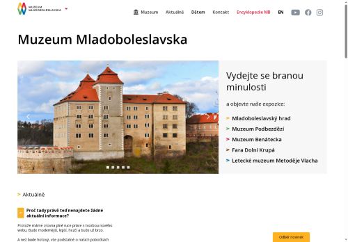 Zobrazit webové stránky Muzeum Mladoboleslavska