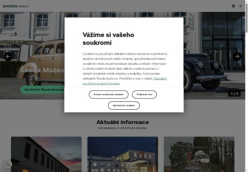 Zobrazit webové stránky Škoda Muzeum