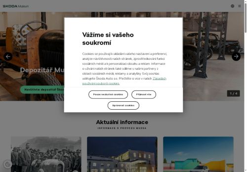 Zobrazit webové stránky Škoda Muzeum